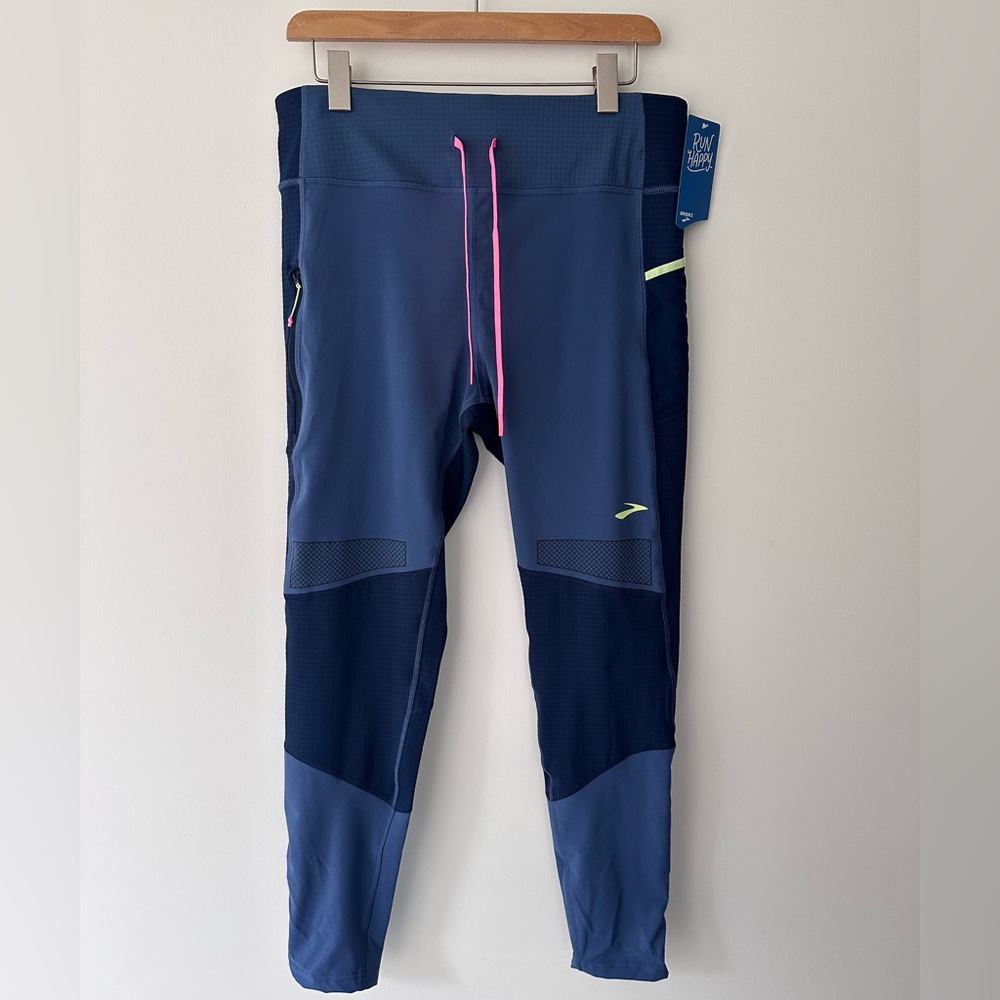 NWT | Brooks | L | Navy High Point Trail Running Tights